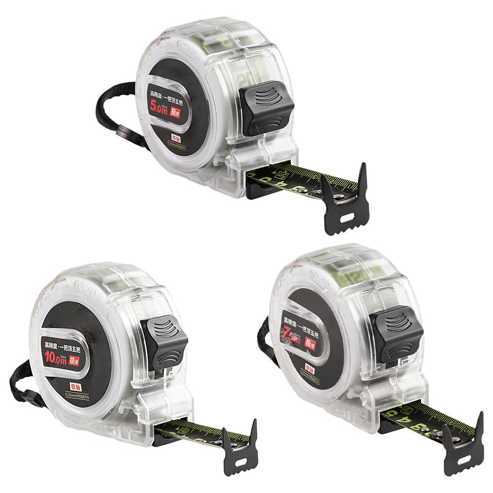 Tape Dispenser Weighted - 10M Self-Locking Tape Measure Fluorescent Tape