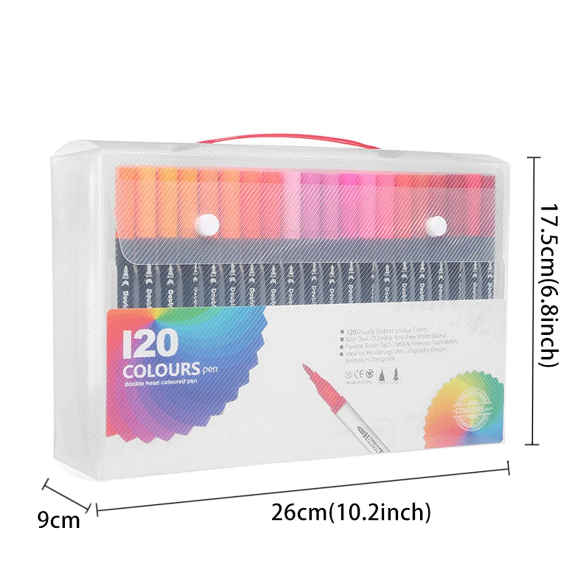 12-120 Colors Markers Set Dual - Correction Pen Fine 评论和价格