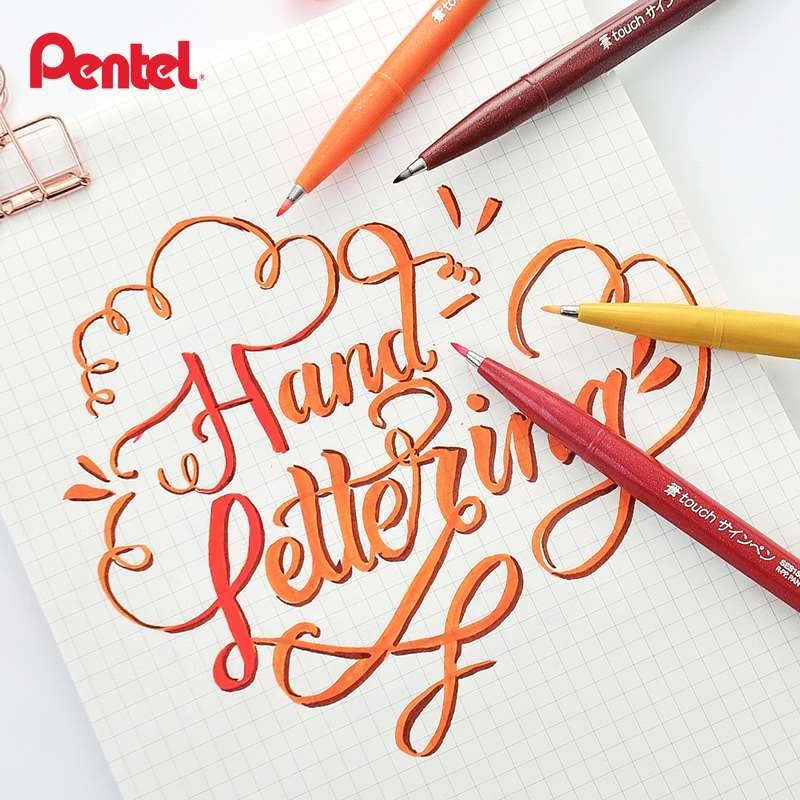 Japan Pentel Touch Brush Sign  - Pentel Pen Sign Pen 评论和价格