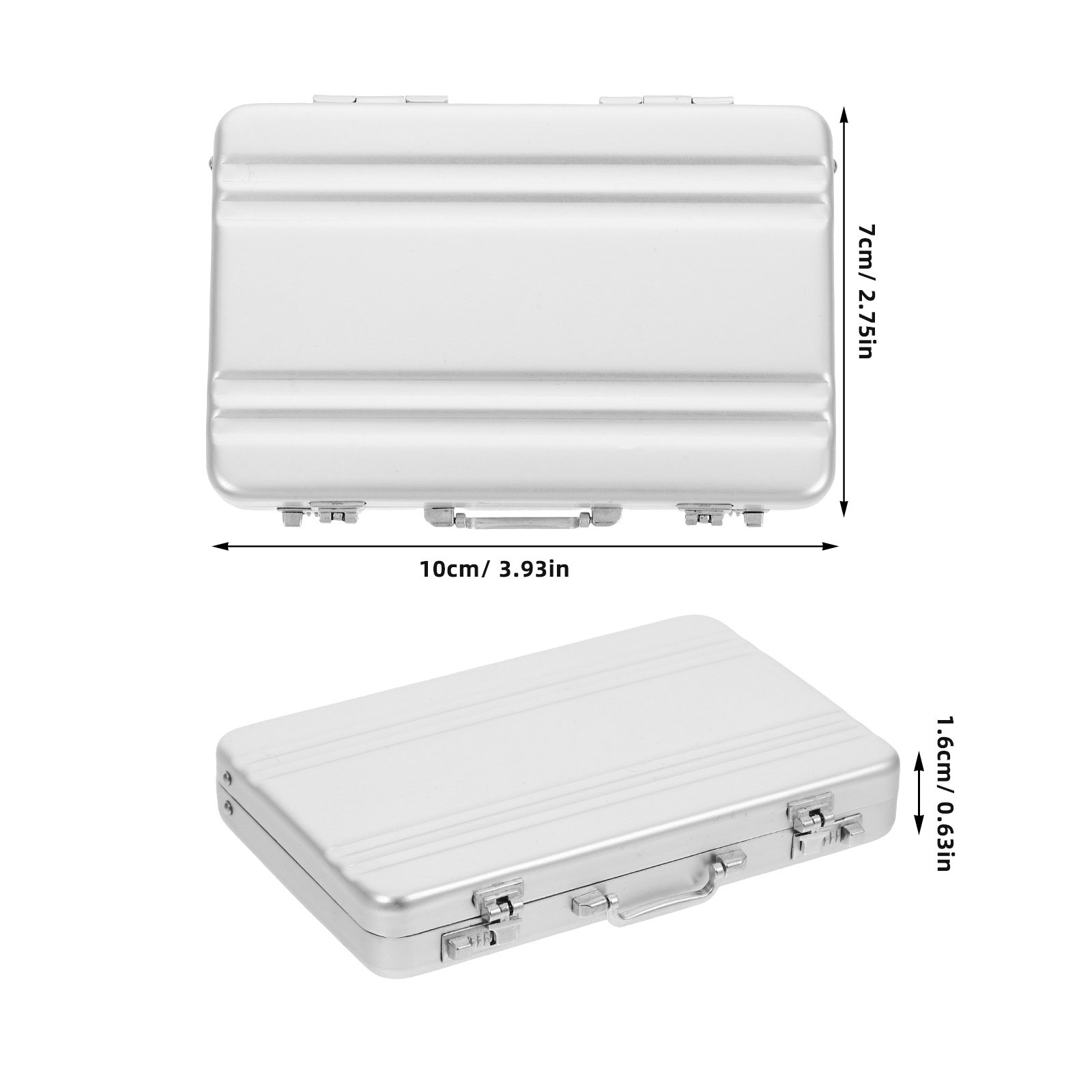 Aluminum Alloy Cards Storage B - Card Index Box 评论和价格