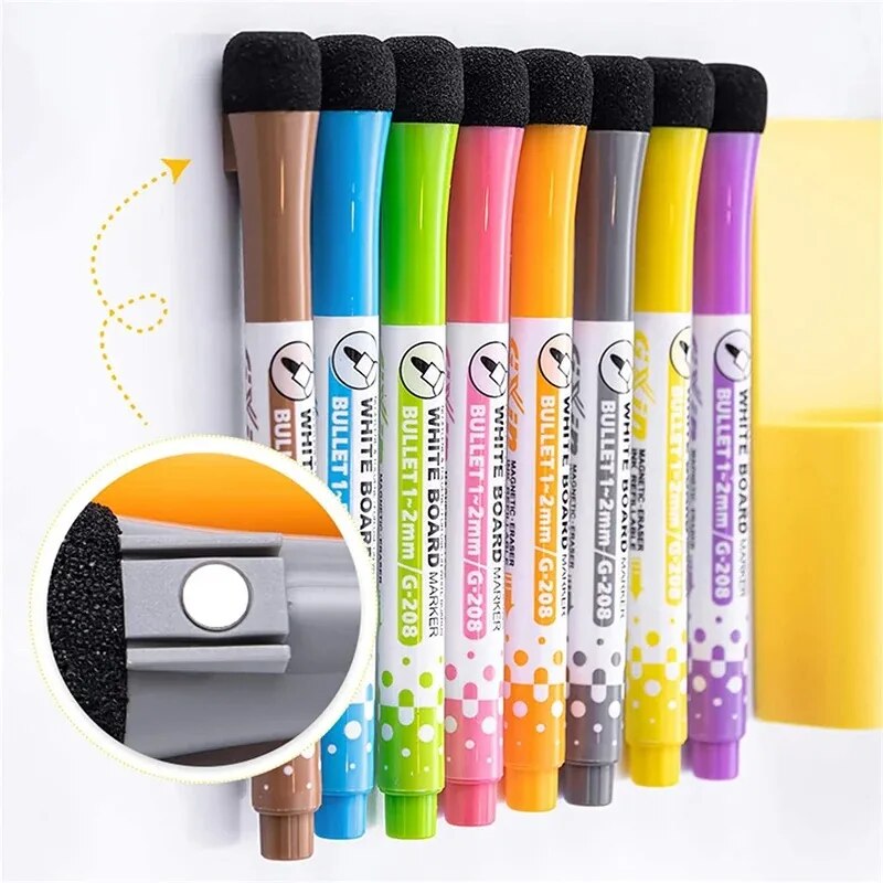 8 Colors Whiteboard Pens, Fine - Correction Pen Fine 评论和价格