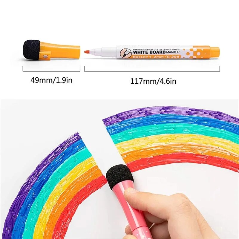 8 Colors Whiteboard Pens, Fine - Correction Pen Fine 评论和价格
