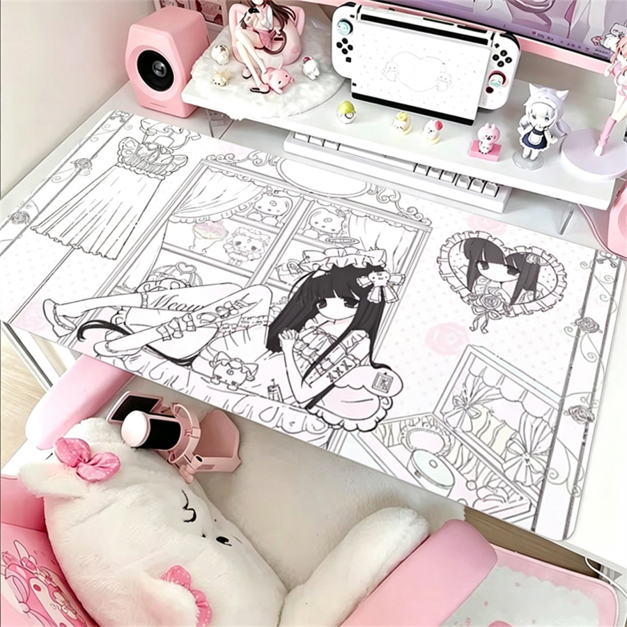 Anime Aesthetics Leather Mouse - Leather Desk Pad 评论和价格
