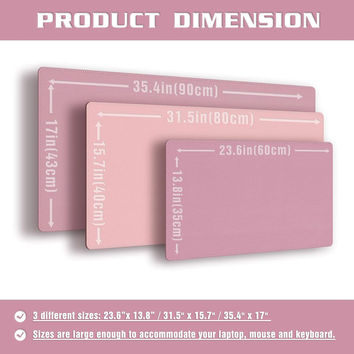 Desk Mat Blotter, Dual-Sided O - Leather Desk Pad 评论和价格