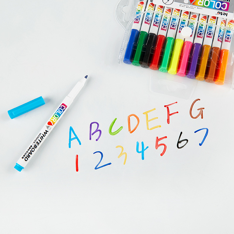 12/24Colors Dry Erase Markers  - Correction Pen Fine 评论和价格